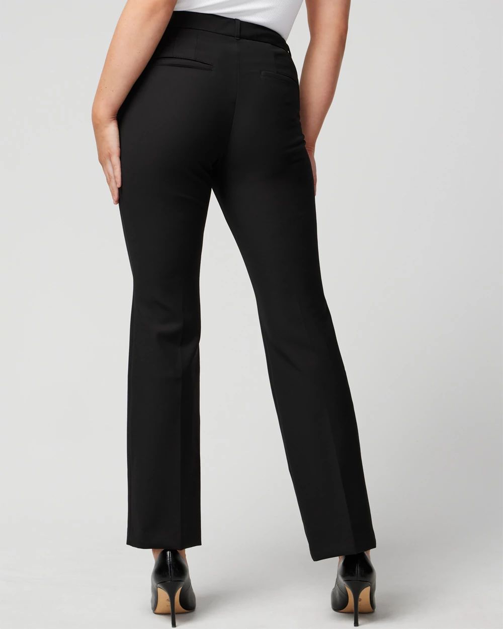 【I AM MARI】Someday Bootcut Slacks Pants Bengaline Textured Mid Rise Bootcut Pant | maurices
